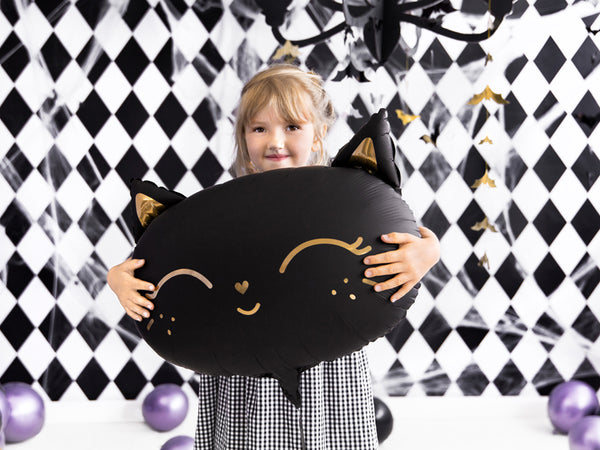 Black Cat Halloween Balloon