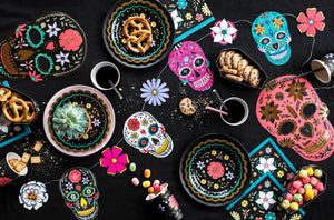 Day of the Dead Skull Plates