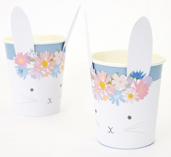 Spring Floral Bunny Cups