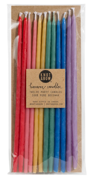 Rainbow Beeswax Candles