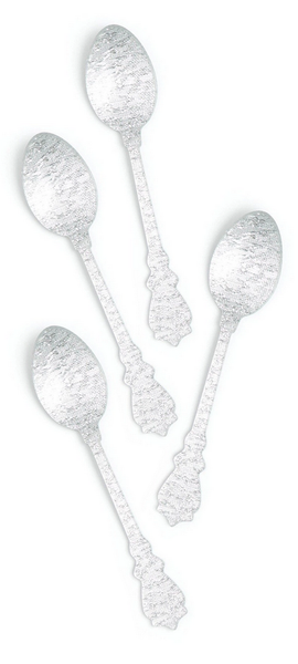 Silver Acrylic Spoons