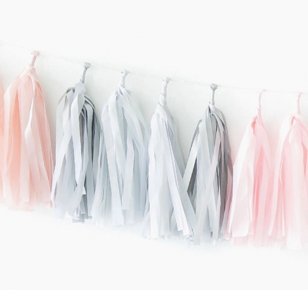 Pink Quartz Tissue Tassel Garland Kit
