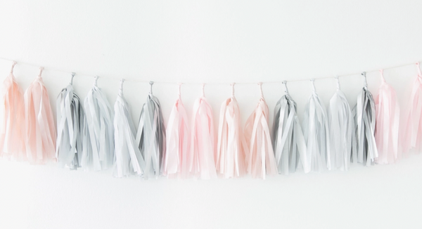 Pink Quartz Tissue Tassel Garland Kit