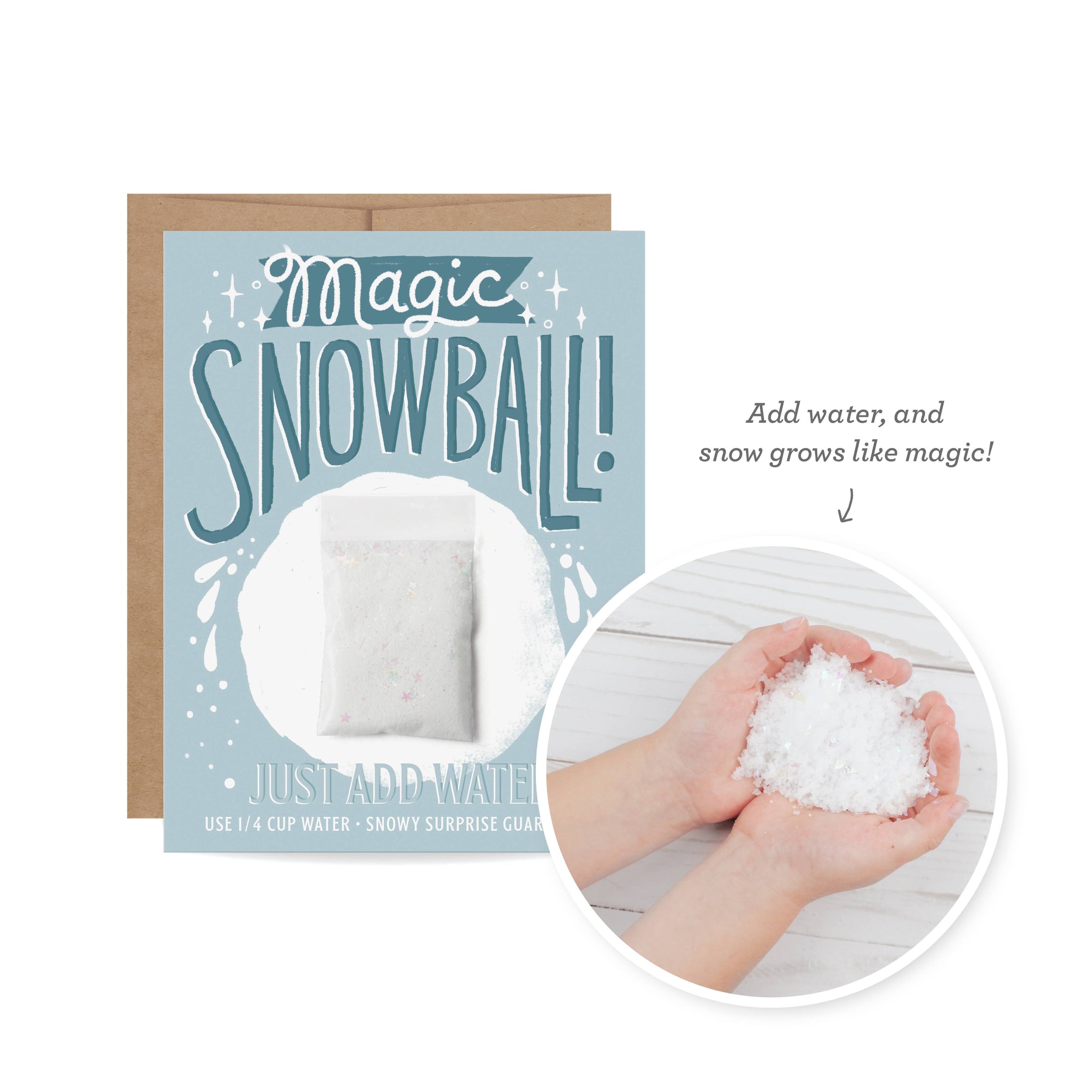 Magic Snowball Holiday Card
