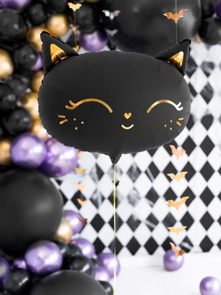Black Cat Halloween Balloon