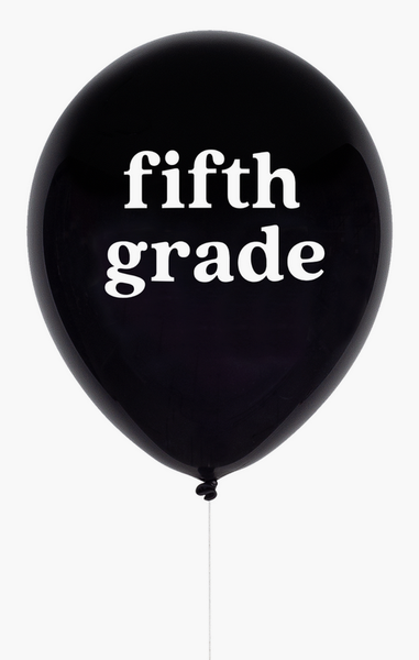 School Grade Balloon - Preschool thru 6th Grade