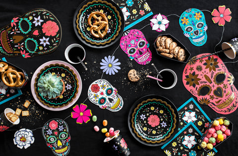 Day of the Dead Skull Plates