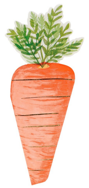 Foil Carrot Napkins