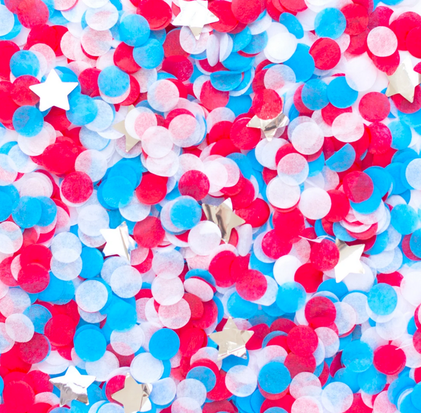 Patriotic 4th of July Artisan Confetti