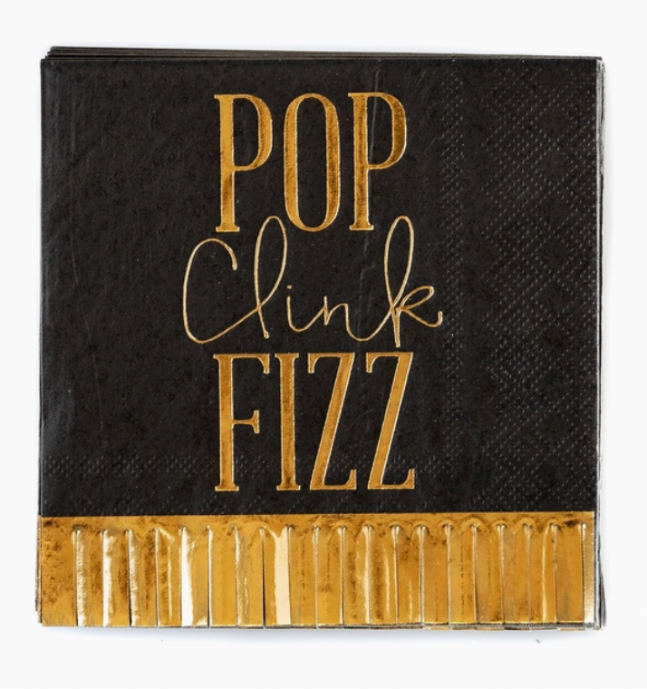 Pop Fizz Clink New Year's Eve Cocktail Napkins