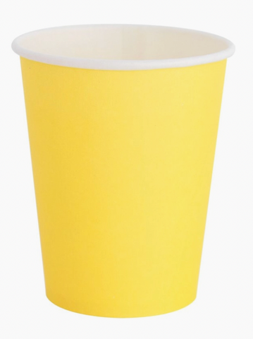 Oh Happy Day Yellow Paper Cups
