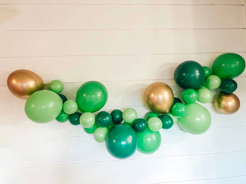 6' Green and Gold DIY Balloon Garland Kit